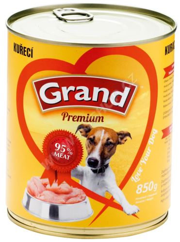 GRAND konzerva pes drůbeží 850g