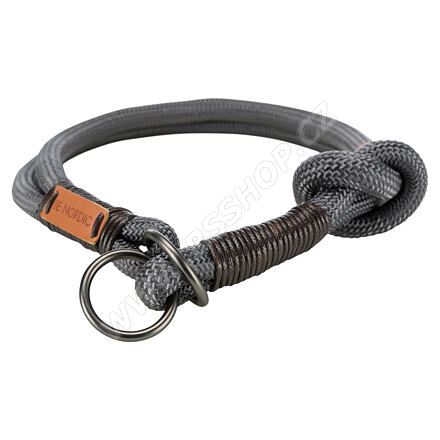 Trixie BE NORDIC stahovací obojek, tmavošedá/hnědá 50cm/13mm