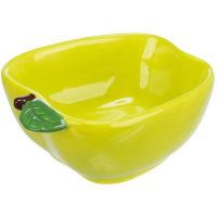 Keramická miska JABLKO (morče,králík), 180 ml/ 12 x 11 cm, zelená (1)