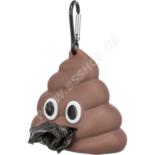 Zásobník POOP na sáčky na exkrementy, 8 x 5 cm / 15 sáčků, PVC