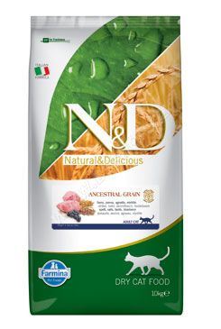 N&D Low Grain CAT Adult Lamb & Blueberry 10kg