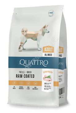 QUATTRO Dog Dry Premium All Breed Adult Drůbež 12kg