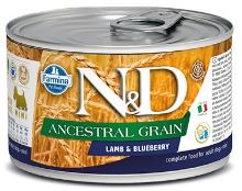 N&D DOG Low Grain Adult Lamb & Blueberry Mini 140g