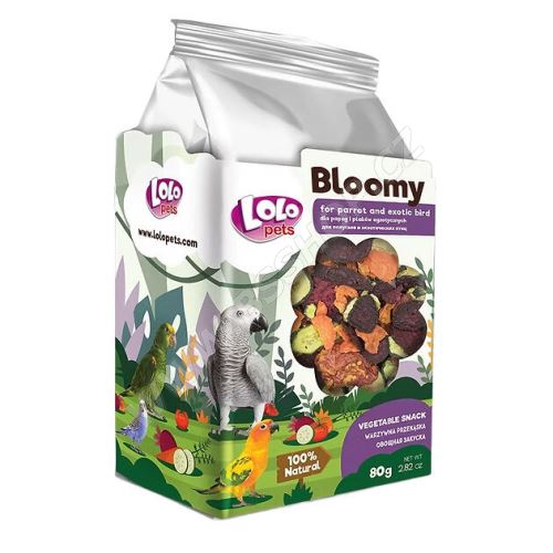 BLOOMY vege snack pro papoušky a exoty, 80g