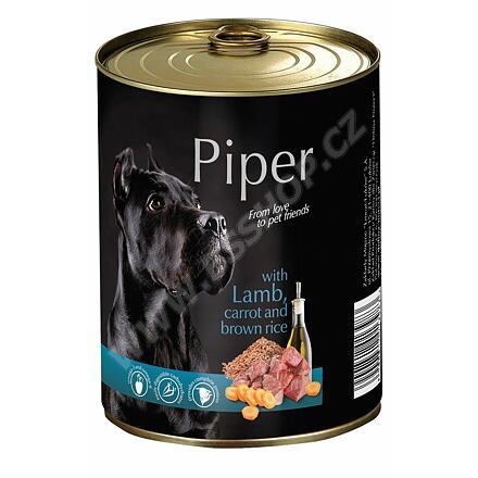 NEW PIPER konzerva pro psy s jehněčím a mrkví 400g