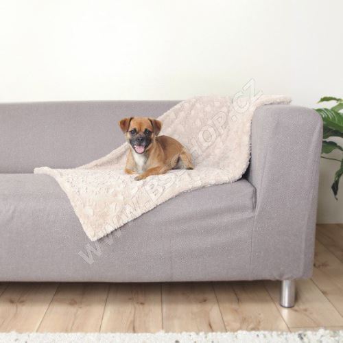 Plyšová deka COSY béžová