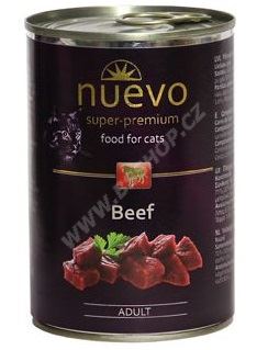 Nuevo kočka Adult Hovězí konzerva 400g