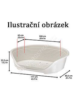 Pelech plast SIESTA DLX 6 modrý 70,5x52x23,5cm Ferplast
