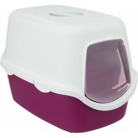 WC VICO kryté s dvířky, bez filtru 56x40x40cm, vínová/bílá (1)