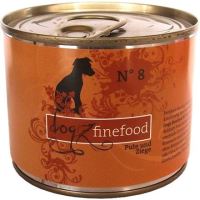 Konzerva Dogz finefood No.8 - s krůtím a kozím masem 200g (216868030)