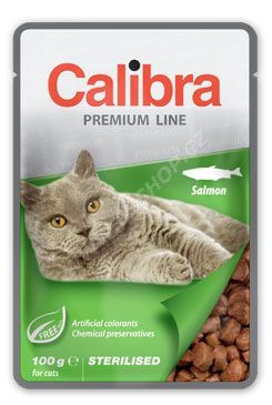 Calibra Cat kapsa Premium Sterilised Salmon 100g