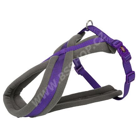 Trixie nylonový postroj PREMIUM podšitý, fialový