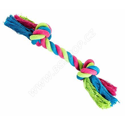 HIP HOP uzel bavlněný 2 knoty 30cm/140g růžová, modrá, zelená