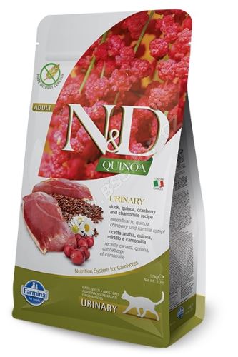 N&D Grain Free Quinoa CAT Urinary Duck & Cranberry 1,5kg