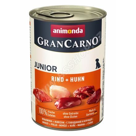 Konzerva ANIMONDA Gran Carno Junior hovězí + kuře 400g