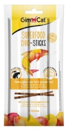 Gimcat Superfood Duo-sticks losos a mango 3ks