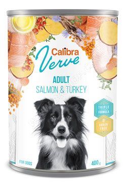 Calibra Dog Verve konzerva GF Adult Salmon&Turkey 400g