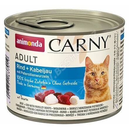 ANIMONDA konzerva CARNY Adult treska + petržel 200g