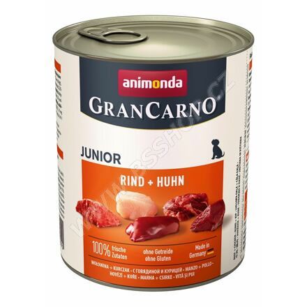 Konzerva ANIMONDA Gran Carno Junior hovězí + kuře 800g