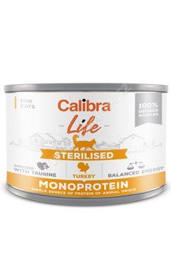 Calibra Cat Life  konzerva Sterilised Turkey 200g