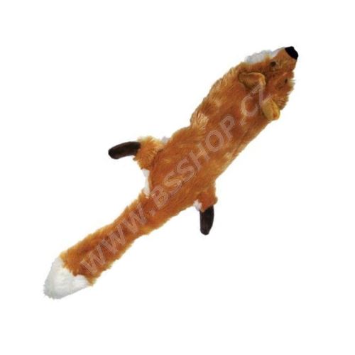 Hračka pes Liška pískací 61cm Skinneeez