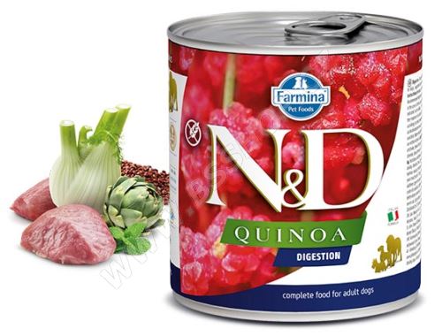 N&D DOG QUINOA Adult Digestion Lamb & Fennel 285g