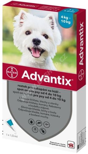 BAYER Advantix Spot-On pro psy 4-10kg 1x1ml