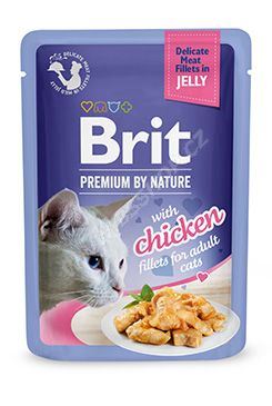 Kapsička BRIT Premium Cat Delicate Fillets in Jelly with Chicken 85g