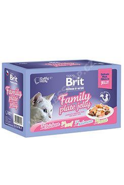 Kapsičky BRIT Premium Cat Delicate Fillets in Jelly Family Plate 1020g