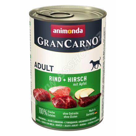 Konzerva ANIMONDA Gran Carno Adult jelení maso + jablka 400g