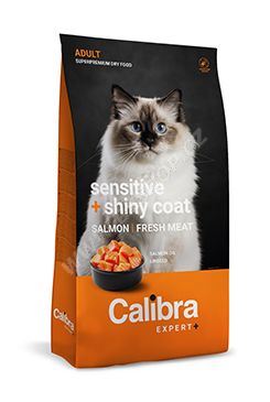 Calibra Cat EXPERT+ Adult Sensitive & Shiny coat 1,5kg