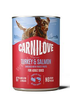 Carnilove Dog Can Paté Made with Salmon & Turkey 400g