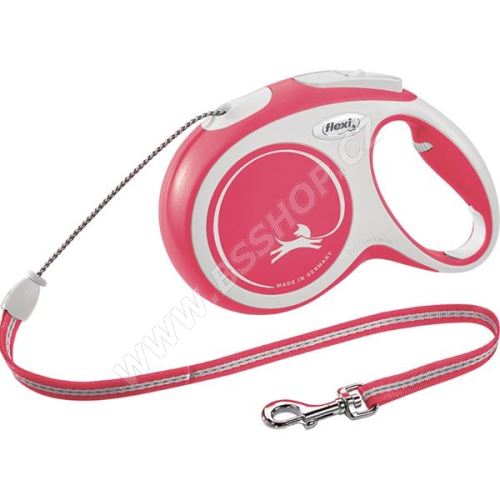 Flexi New Comfortm lanko 8m červené 20kg