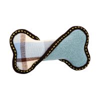 Kost, 21 cm, robustní aport pro psy, HIPHOP DOG, modrá/žlutá (1)