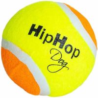 Tenisový míč plněný, plovoucí 6,5cm HipHop Dog