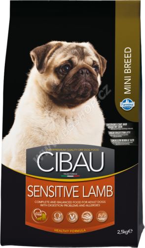 CIBAU Dog Adult Sensitive Lamb & Rice Mini 2,5kg