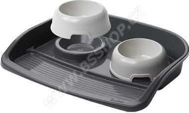 Miska plast 2 kusy - 0,3l + podnos LINDO Ferplast