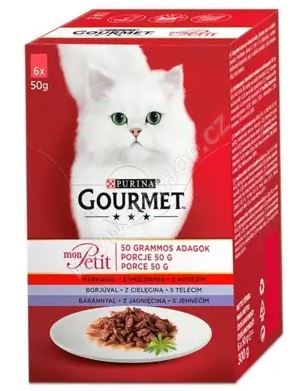 GOURMET Mon Petit Hovězí telecí jehněčí 6x50g