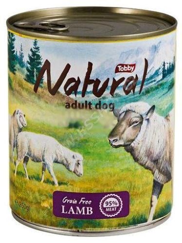 TOBBY konzerva Natural Lamb 850g