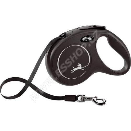 Vodítko FLEXI Classic New páska černé M 5m