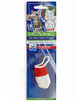Kartáček zubní MICROMED na prst kočka