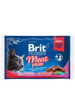 BRIT Premium Cat Meat Plate kapsičky 400g