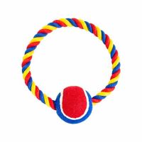 HIP HOP bavlněný kruh s tenisákem 6cm,18cm/140g červená, modrá, bílá HIP HOP bavlněný kruh s tenisákem 6cm,18cm/140g červená, modrá, bílá
