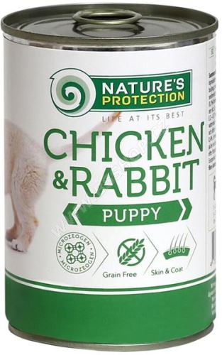 Nature's Protection Dog konz.Puppy kuře/králík 400g