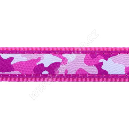 Vodítko RD přepínací - Camouflage Hot Pink