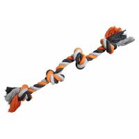Uzel HipHop bavlněný 4 knoty 60cm/340g šedá, tm.šedá, oranžová Uzel HipHop bavlněný 4 knoty 60cm/340g šedá, tm.šedá, oranžová