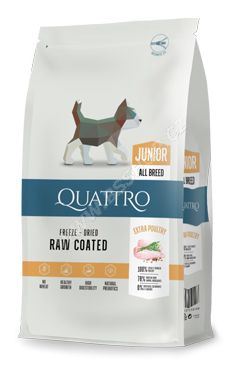 QUATTRO Dog Dry Premium All Breed Junior Drůbež 1,5kg