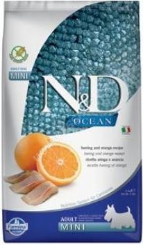 N&D OCEAN DOG Grain Free Adult Mini Herring & Orange 2,5kg - EXP 01/2022