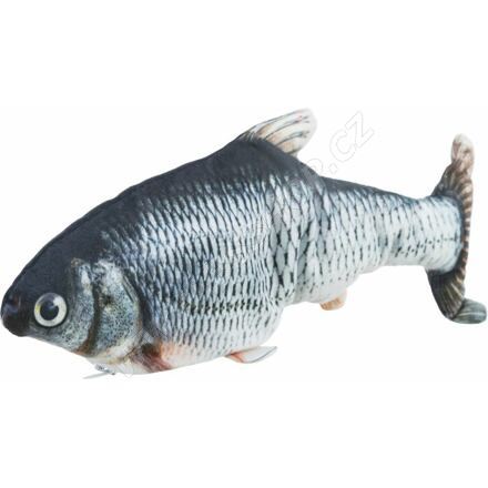 Trixie Ryba jako živá, mrskající se, s catnipem, látka, 30cm