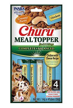 Churu Dog Meal Topper Chicken with Cheese Recipe 4x14g